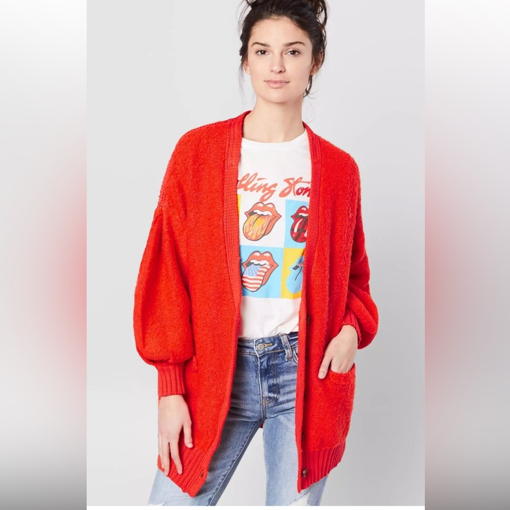 Free People Snow Drop Cardigan in Saturn Combo Size XS Retail $148